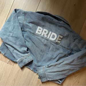 Medium Bride Jean Jacket!
